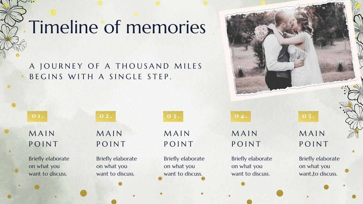 Floral 50th Wedding Anniversary Celebration - slide 9