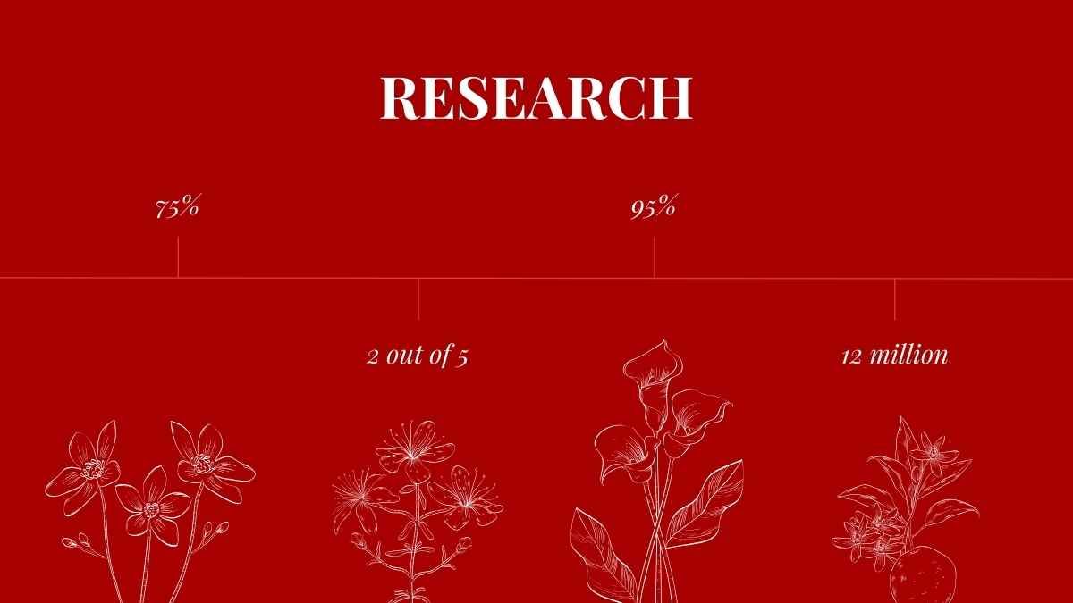 Floral Elegant Red Background Slides - slide 10