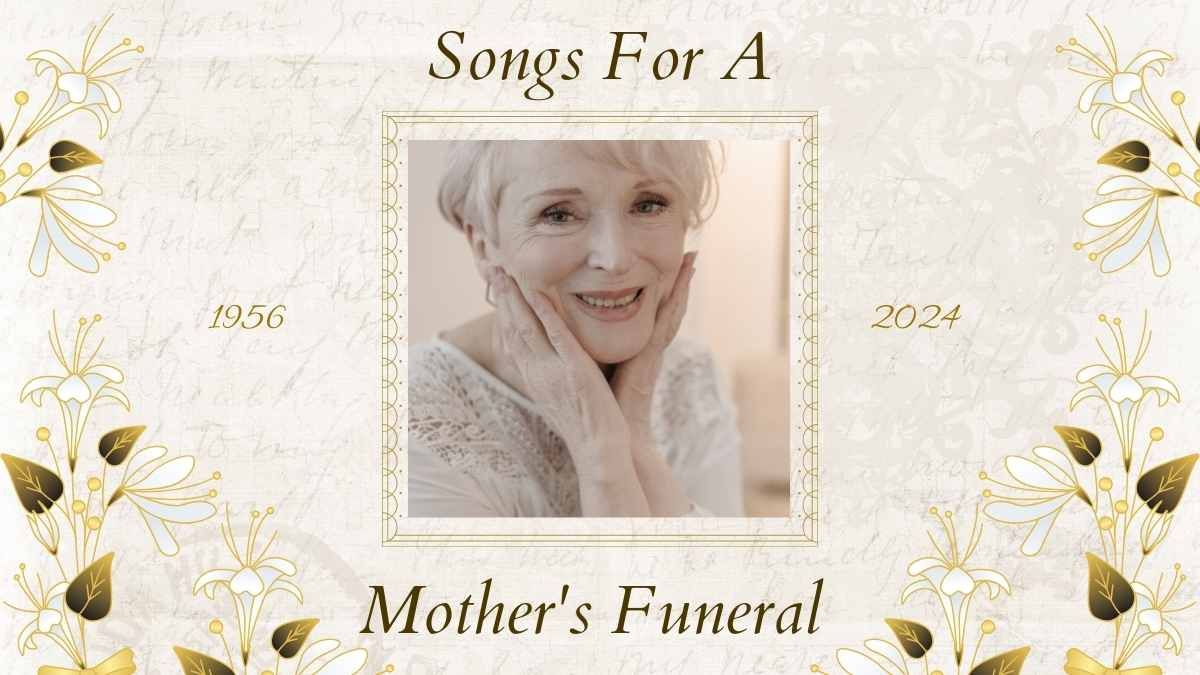 Floral Elegant Songs For A Mother's Funeral Slides - slide 2