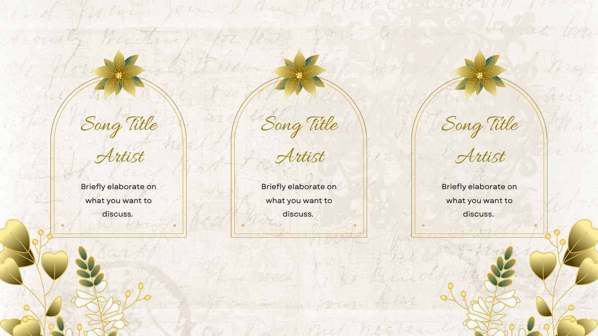 Floral Elegant Songs For A Mother's Funeral Slides - diapositiva 7