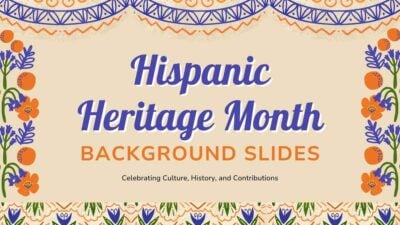 Floral Hispanic Heritage Month Background Slides