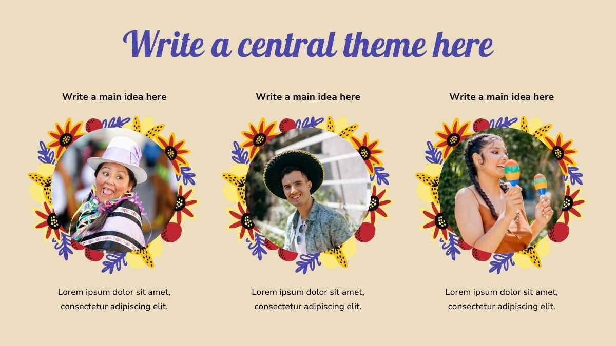 Floral Hispanic Heritage Month Background Slides - slide 6