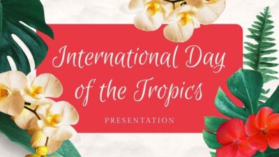 Slides Carnival Google Slides and PowerPoint Template Floral International Day of the Tropics 1