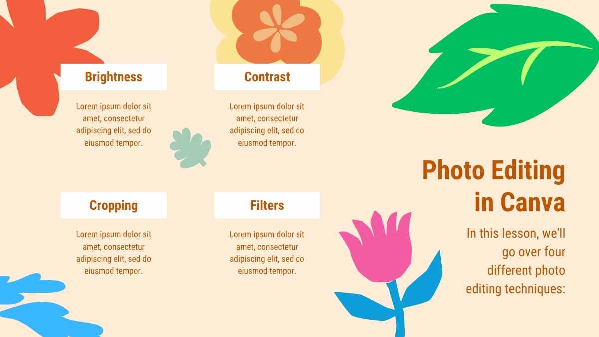 Introdução à Edição de Fotos com Tema Floral Amarelo - deslizar 9