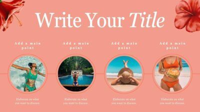 Floral Lush Hawaiian Aesthetic Theme Infographics