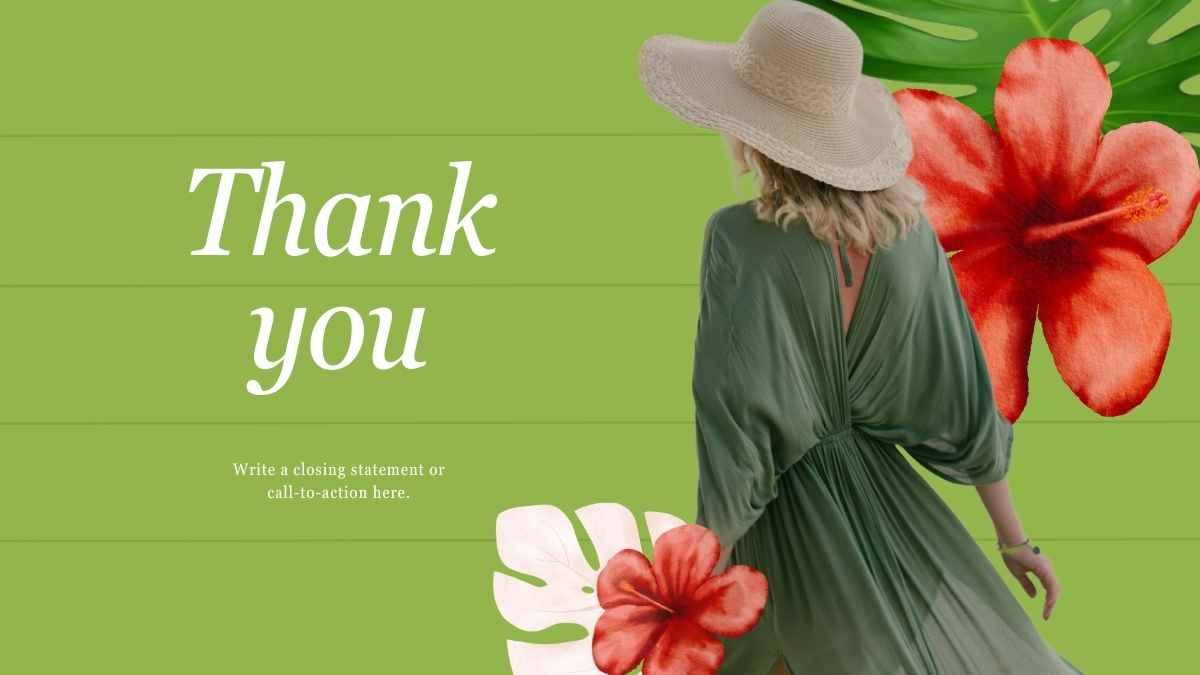 Floral Lush Hawaiian Aesthetic Theme Infographics - slide 15