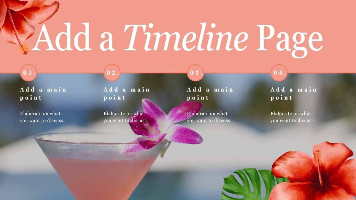 Floral Lush Hawaiian Aesthetic Theme Infographics - slide 5