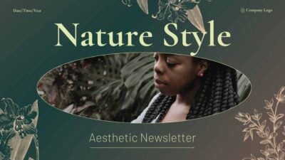 Floral Nature Style Aesthetic Newsletter