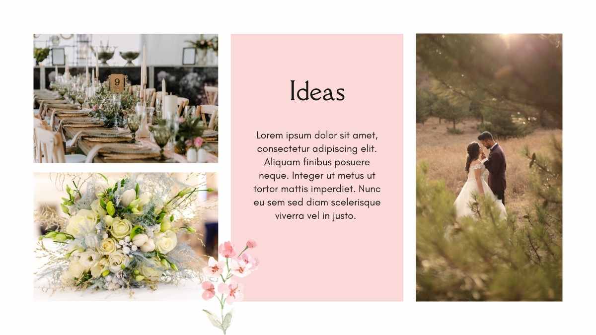 Plantillas Clásicas de Boda en Acuarela Floral - diapositiva 10