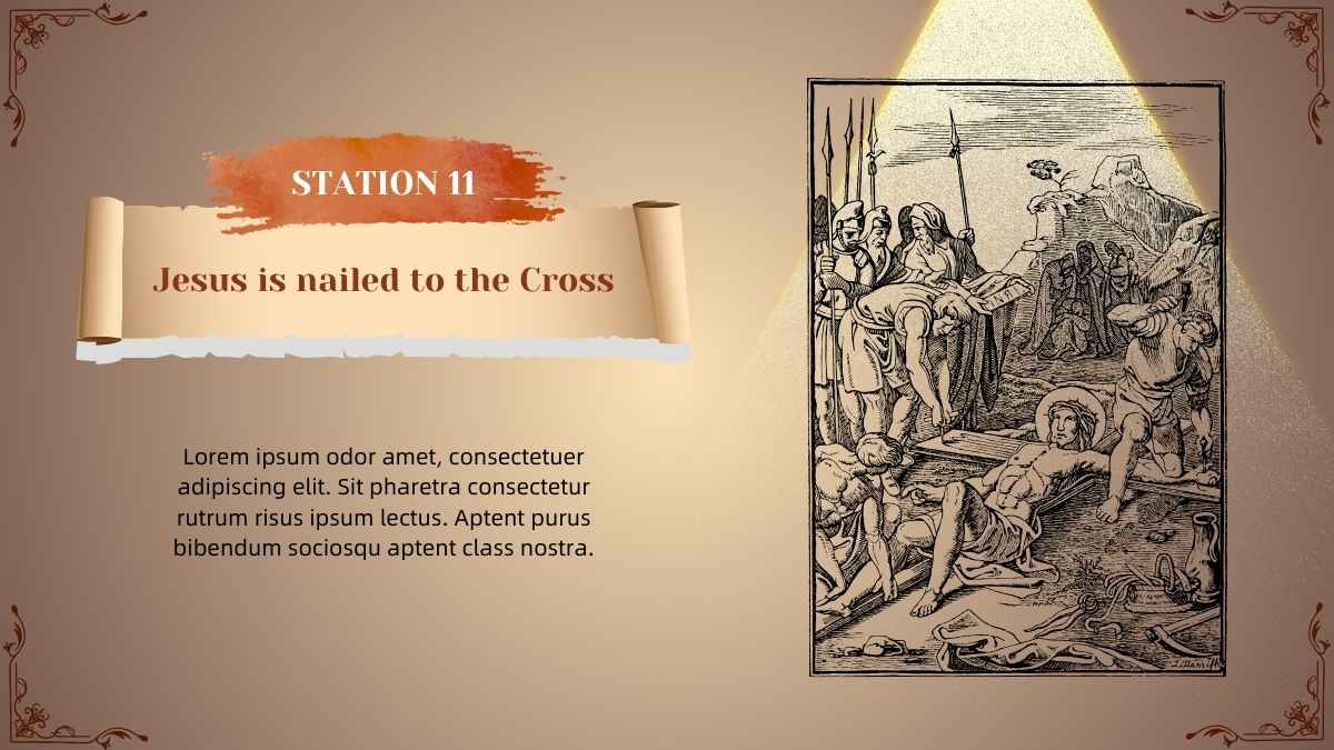 Formal Jesus Stations of The Cross Slides - slide 12