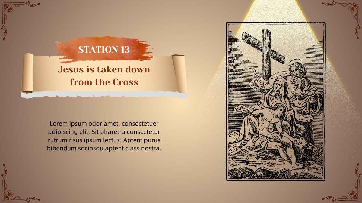 Formal Jesus Stations of The Cross Slides - slide 14