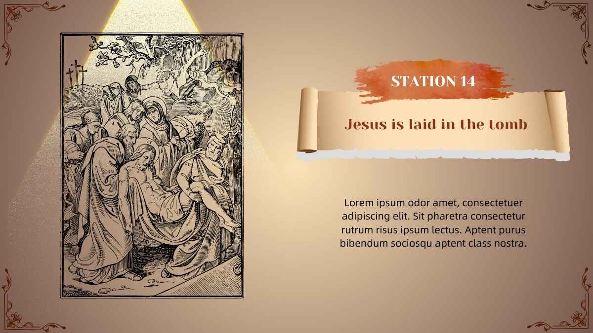 Formal Jesus Stations of The Cross Slides - slide 15