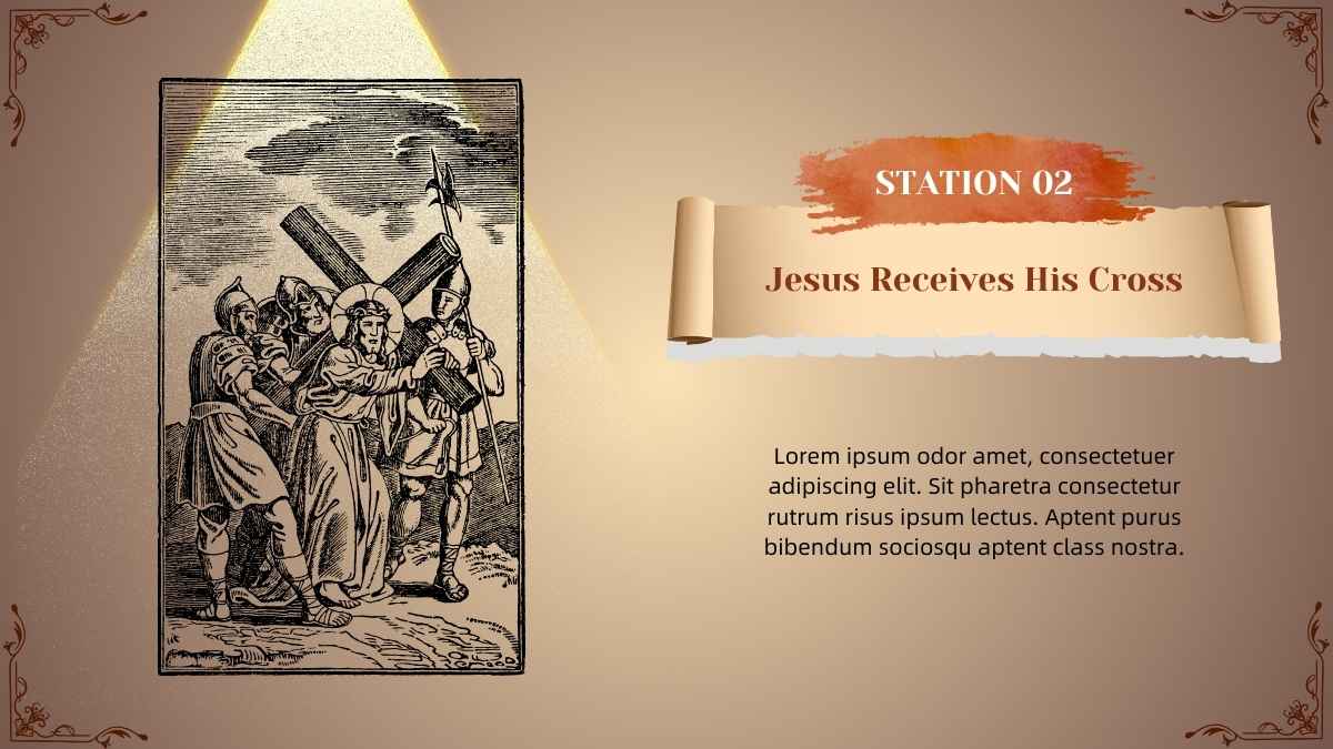 Formal Jesus Stations of The Cross Slides - slide 3