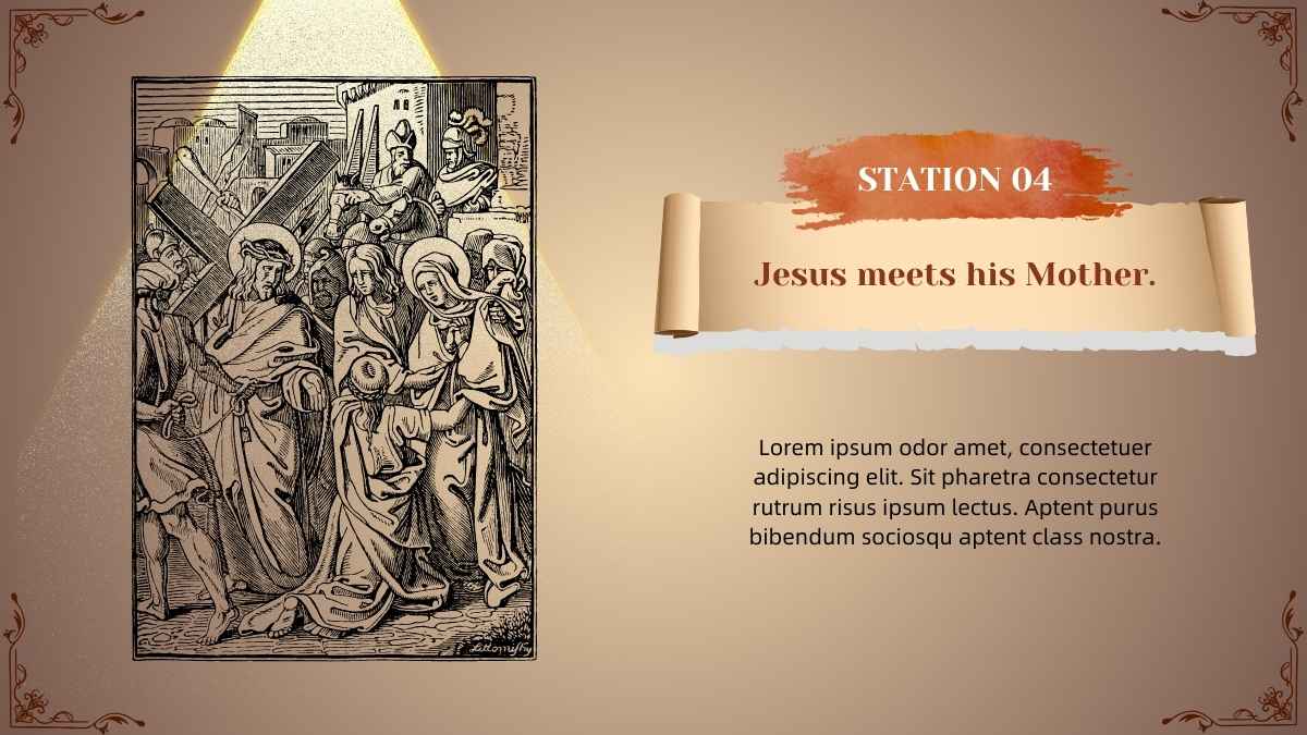 Formal Jesus Stations of The Cross Slides - slide 5