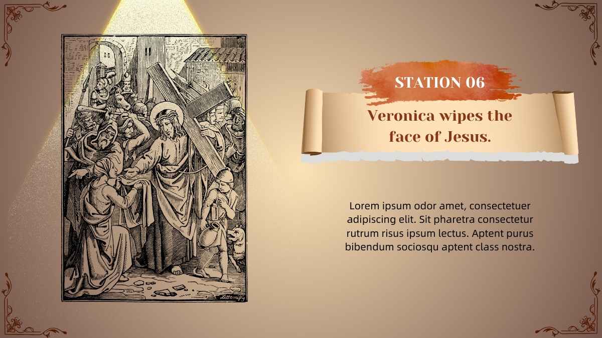 Formal Jesus Stations of The Cross Slides - slide 7