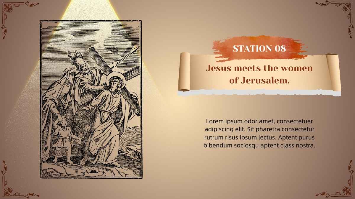 Formal Jesus Stations of The Cross Slides - slide 9