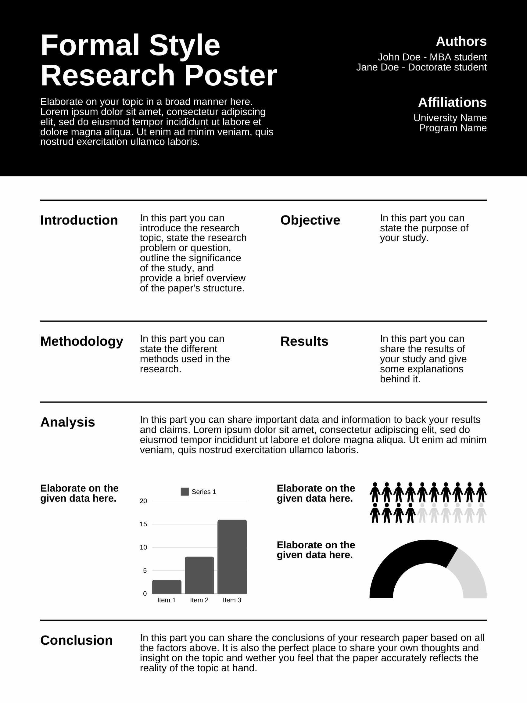 Formal Style Research Poster for University - diapositiva 1