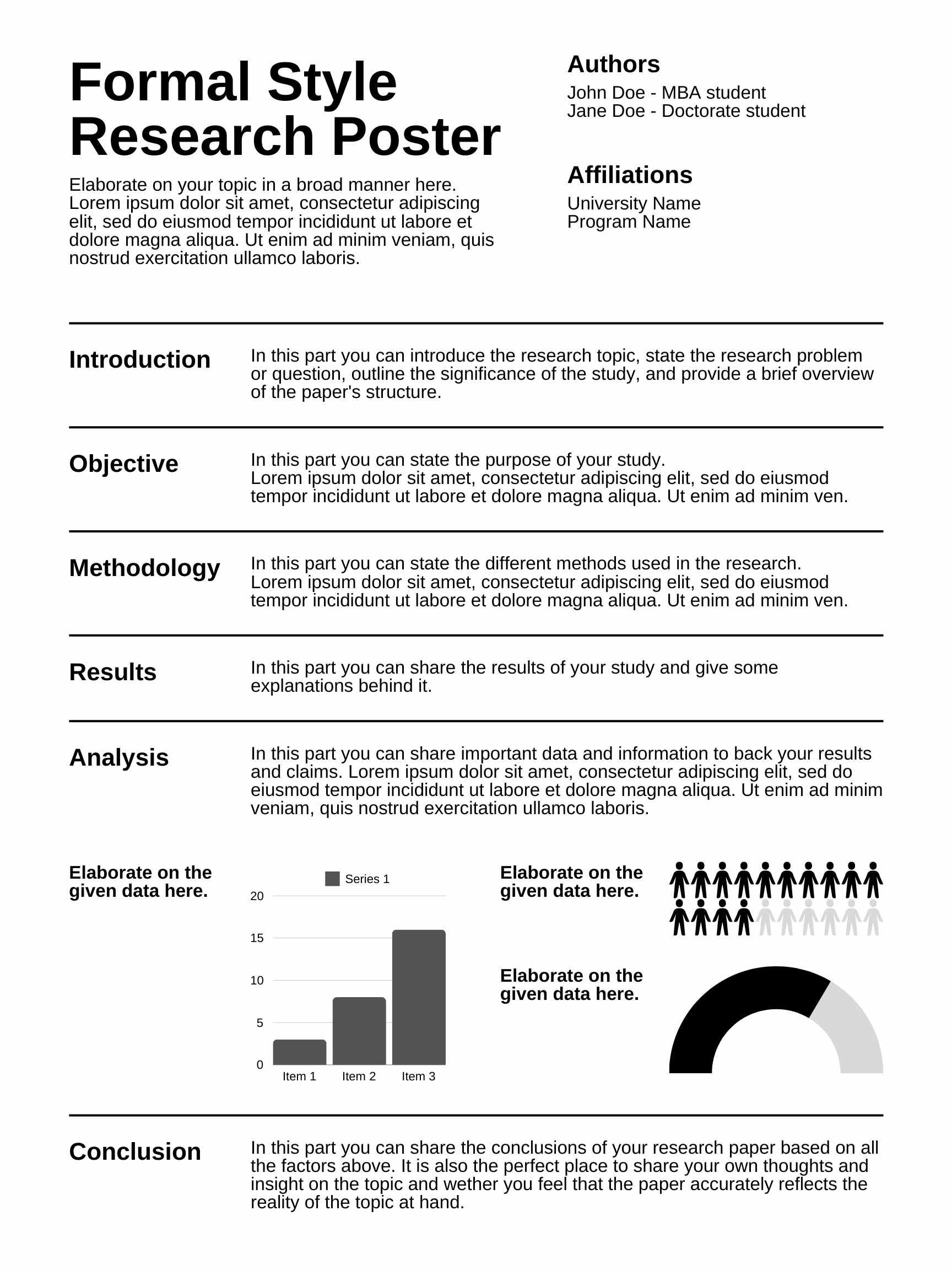 Formal Style Research Poster for University - diapositiva 2