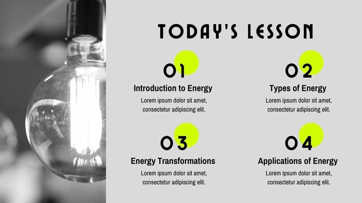 Grey Forms of Energy Science Lesson for Middle School - slide 2