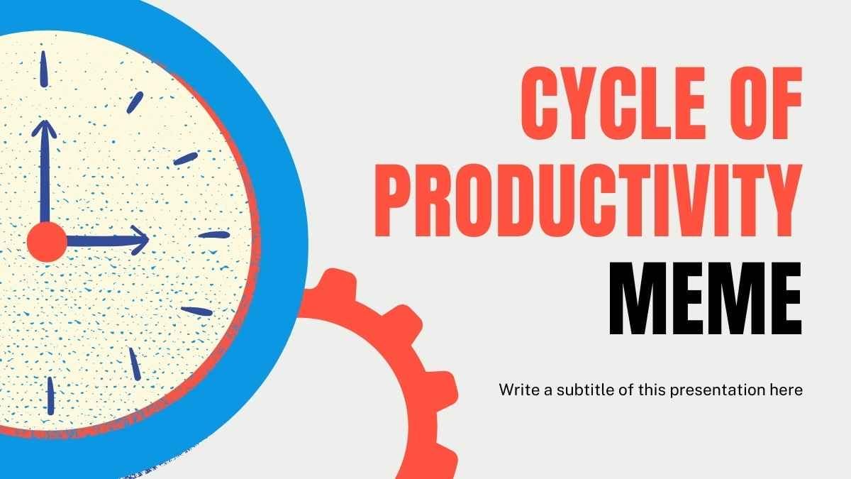 Funny Cycle of Productivity Meme Infographic - diapositiva 1