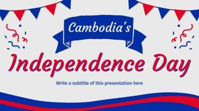 Slides Carnival Google Slides and PowerPoint Template Fun Illustrated Cambodia's Independence Day 1