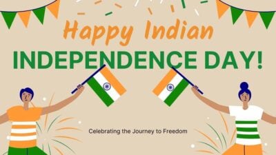 Fun Illustrated Happy Indian Independence Day!