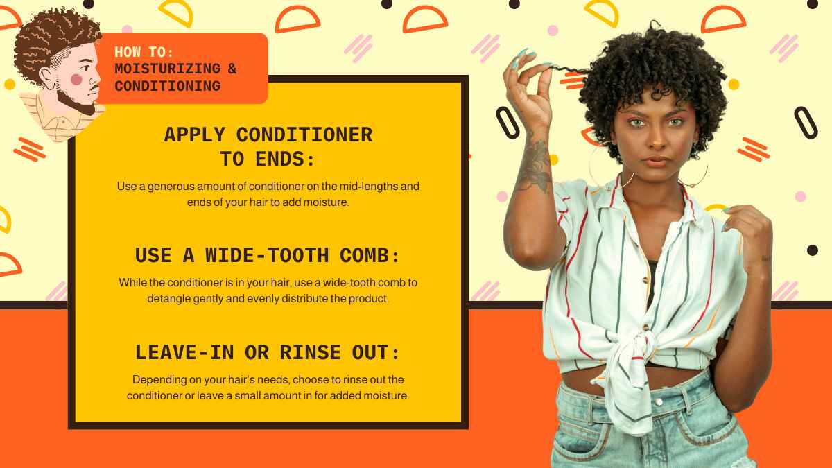 Fun Pattern Curly Hair Care Tips Newsletter - slide 10