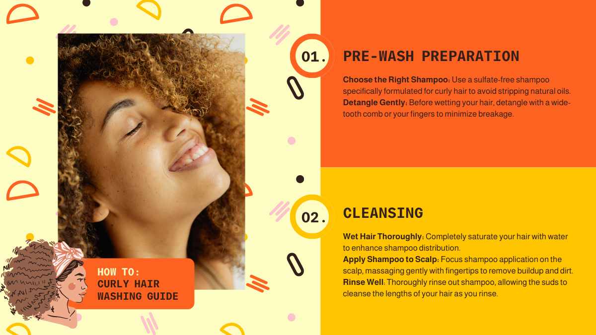 Fun Pattern Curly Hair Care Tips Newsletter - slide 9