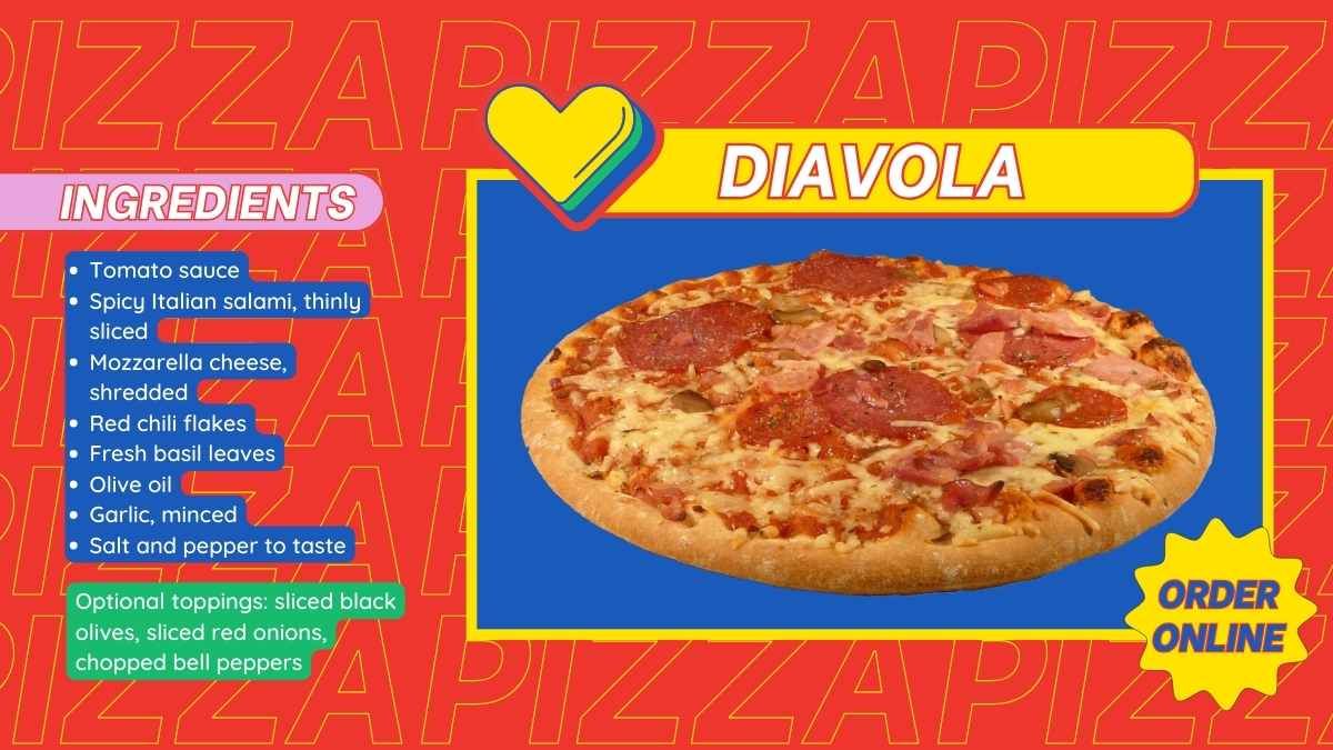 Fun Pizzeria Digital Menu Board Slides - diapositiva 10