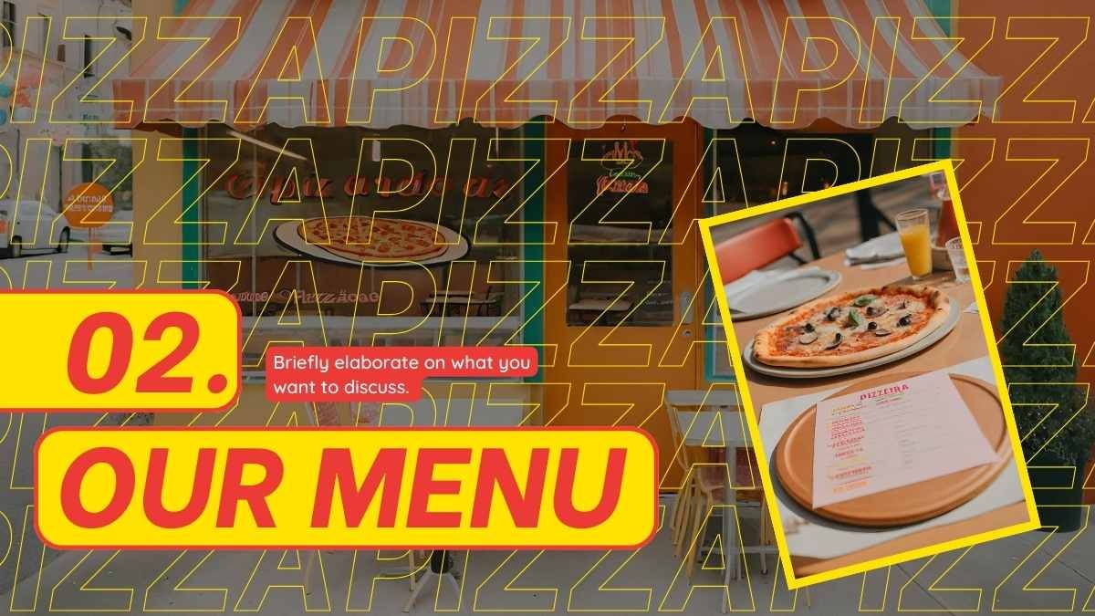 Fun Pizzeria Digital Menu Board Slides - diapositiva 6