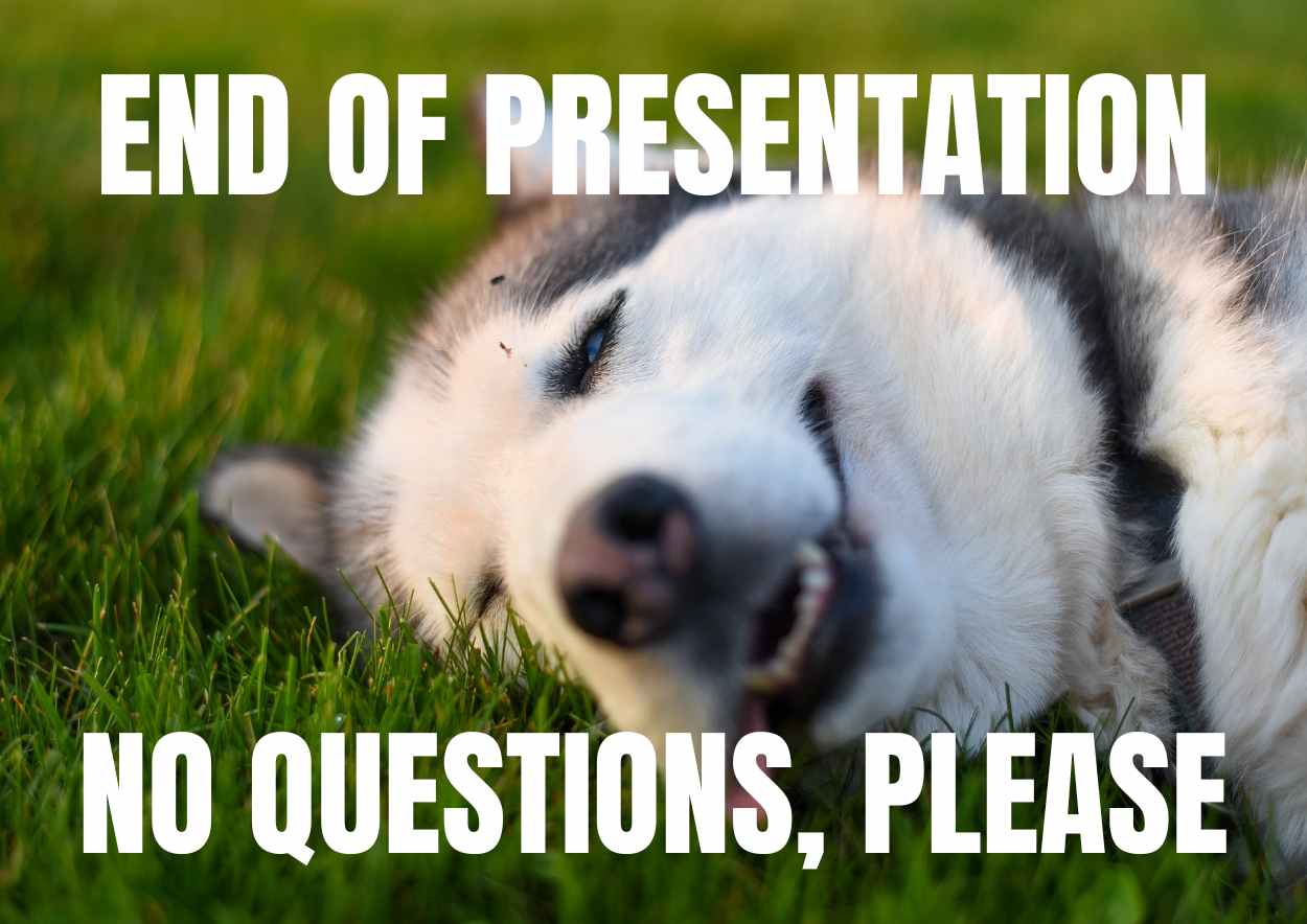 Funny End of Presentation Meme - slide 4