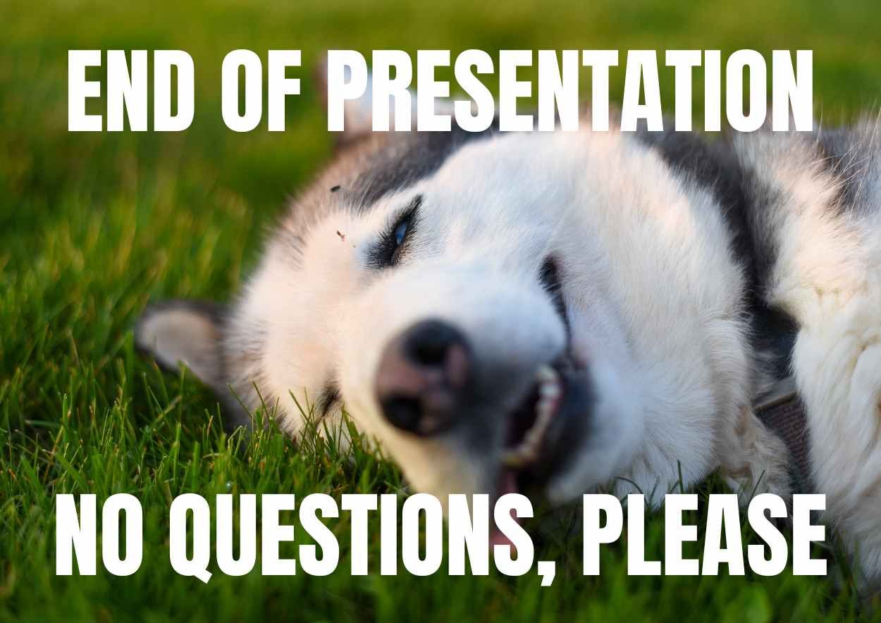 Funny End of Presentation Meme - diapositiva 4