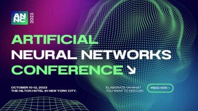 Plantillas Futuristas y Geniales para Conferencias sobre Redes Neuronales Artificiales