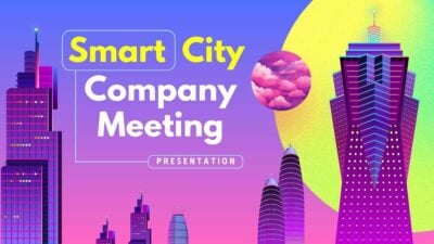 Futuristic Smart City Company Meeting Slides