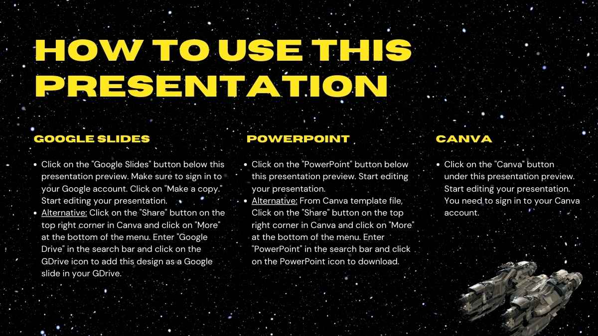 Galactic Space Themed Slides - slide 2