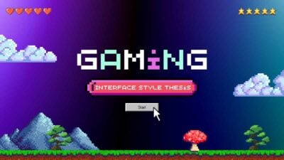 Gaming Interface Style Thesis Slides