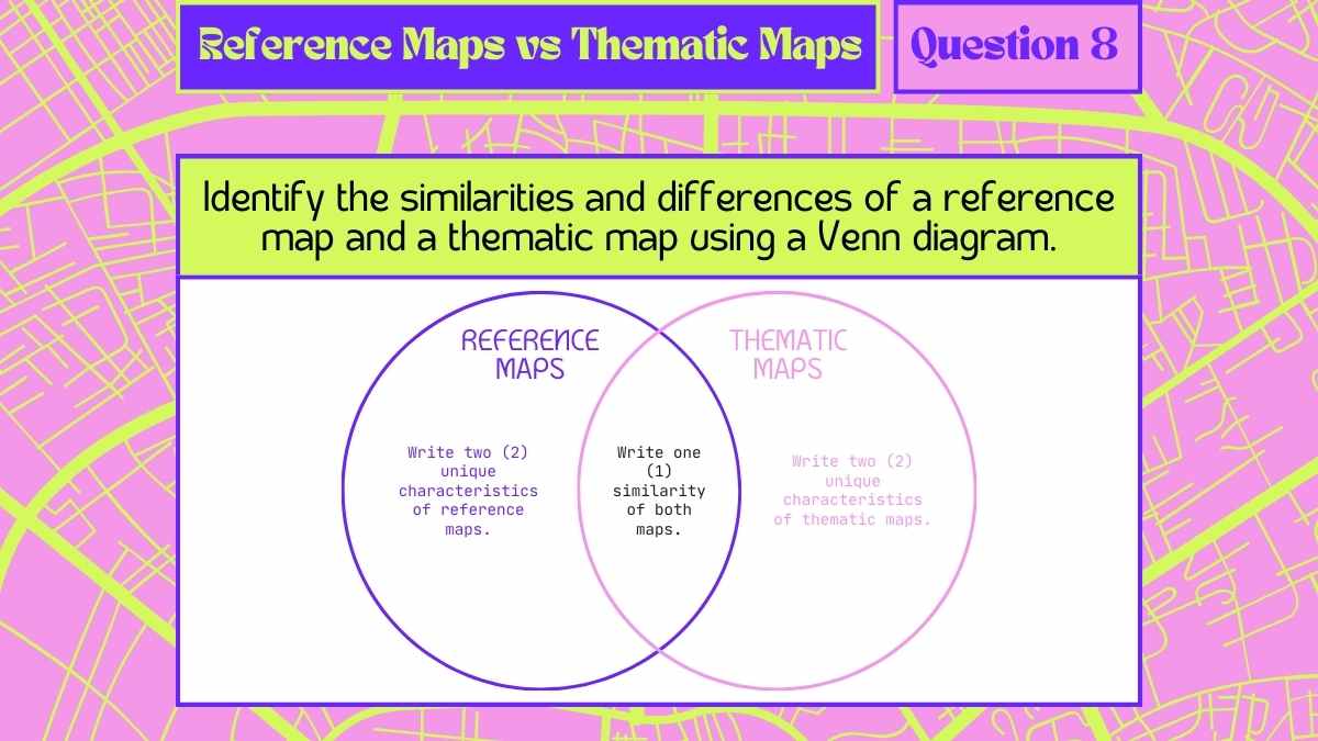 Quiz de Geografia: Introdução aos Mapas Slides - deslizar 14