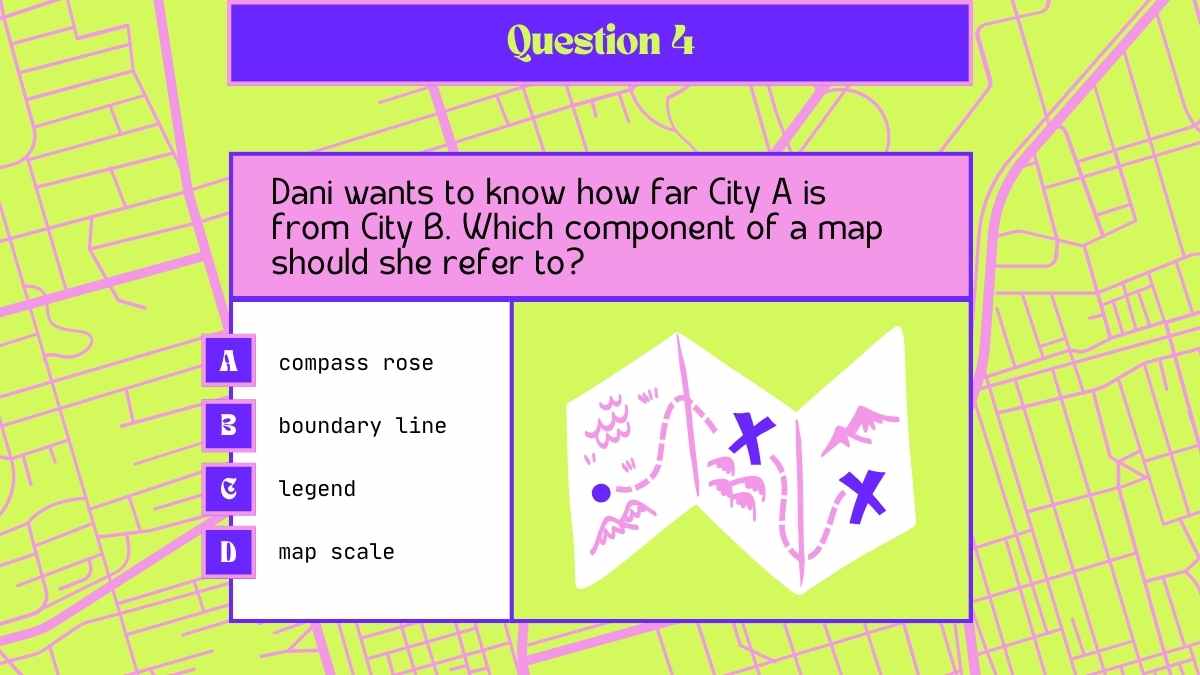 Cuestionario de Geografía: Introducción a los Mapas Plantillas - diapositiva 8