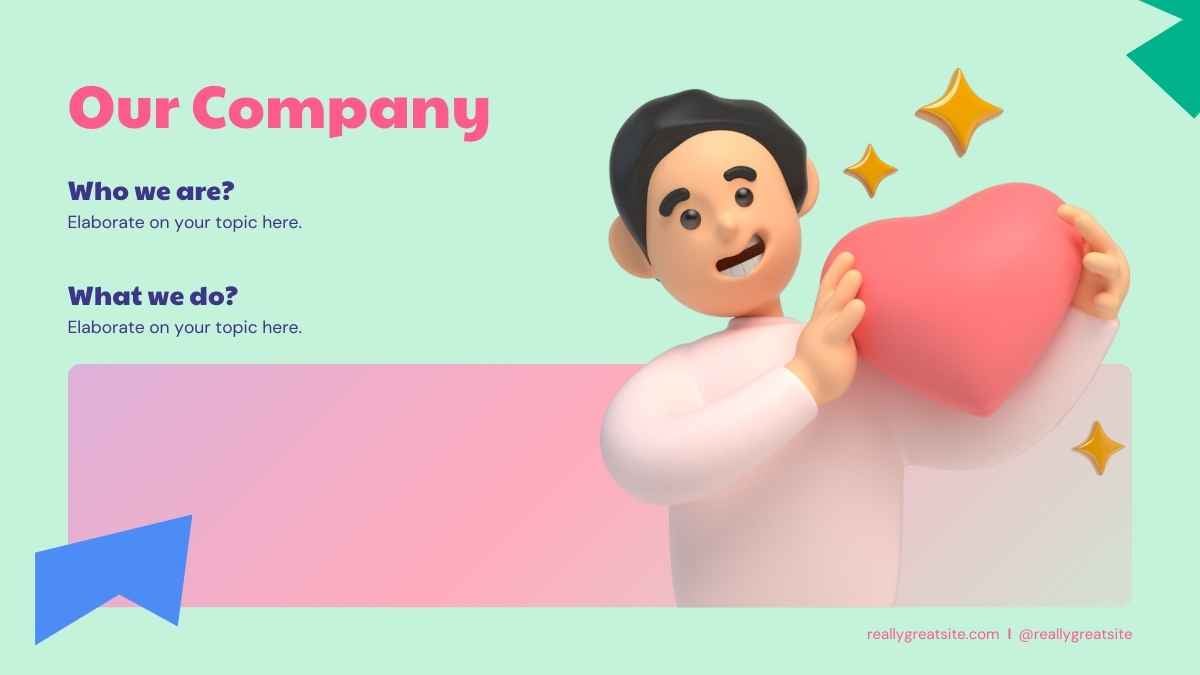 Geometric 3D Love Story Social Media Planner Slides - slide 6