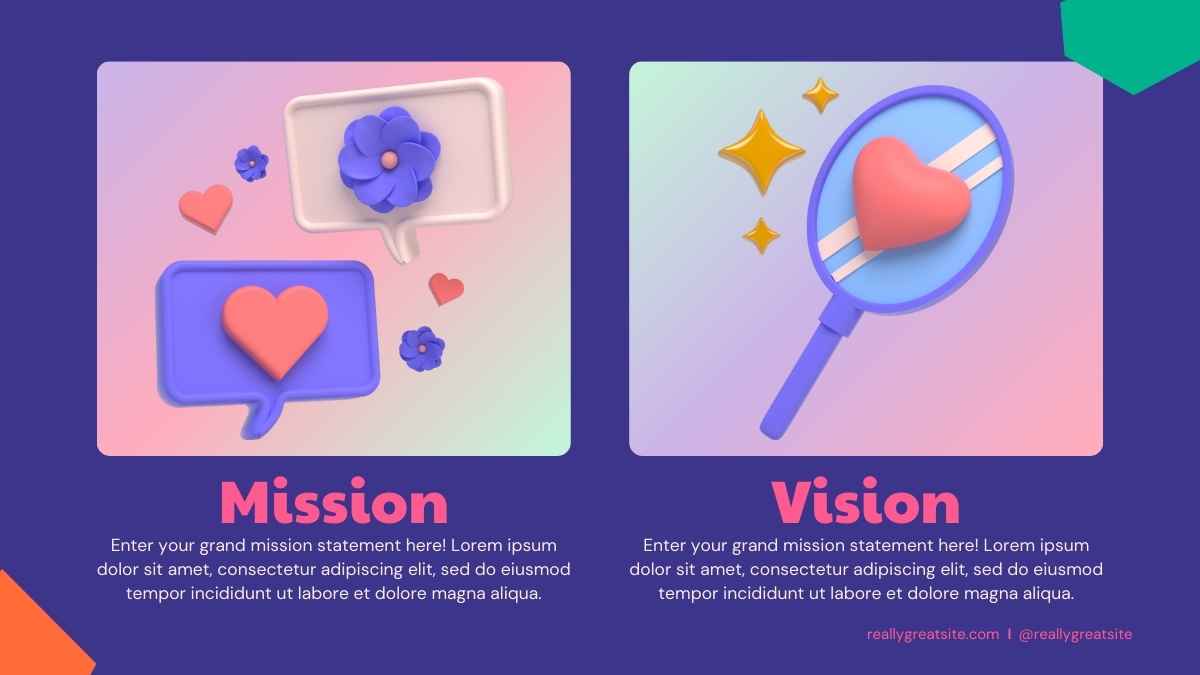 Plantillas Geométricas en 3D para Planificador de Historias de Amor en Redes Sociales - diapositiva 7