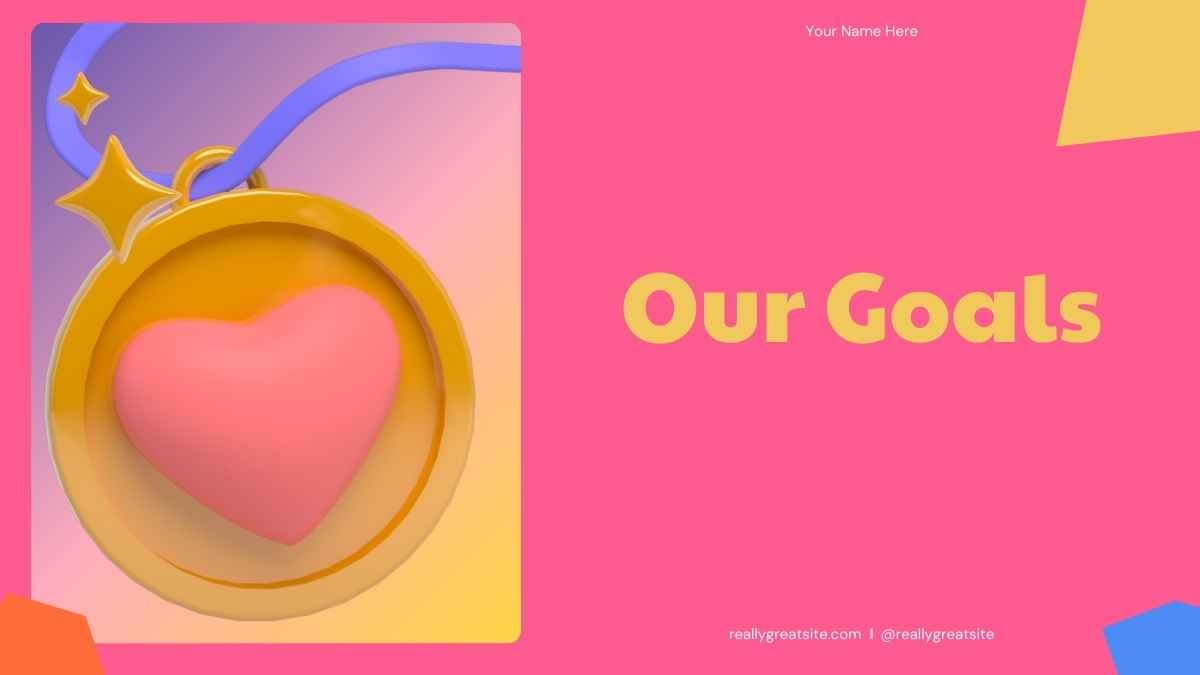 Geometric 3D Love Story Social Media Planner Slides - slide 8