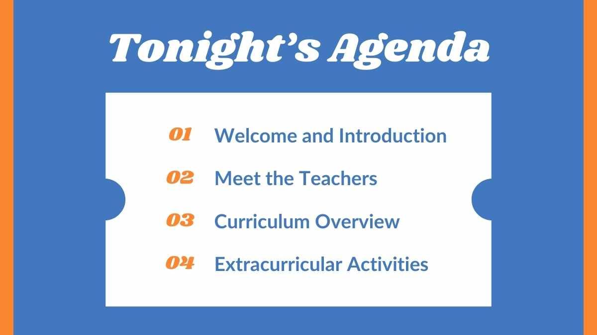 Geometric Back to School Night - slide 2