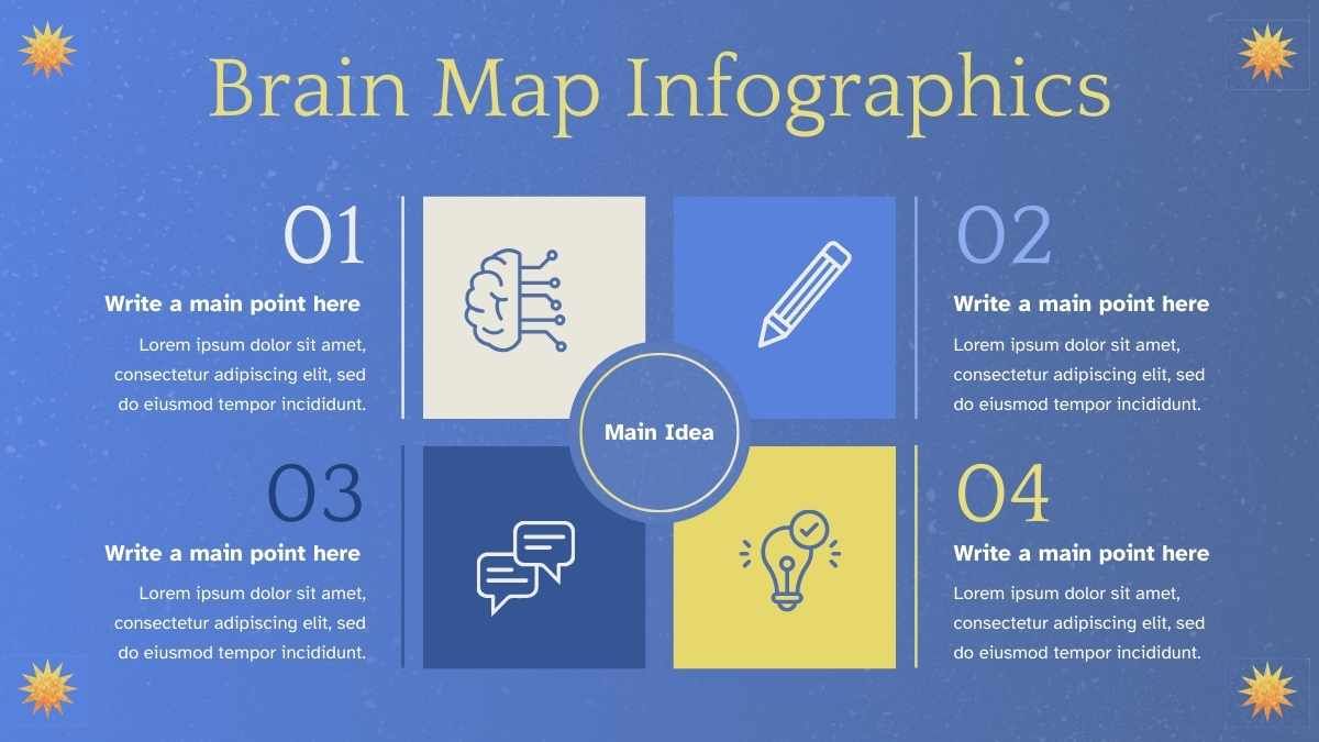 Geometric Brain Map Infographic - diapositiva 3