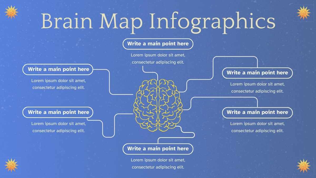 Geometric Brain Map Infographic - slide 1