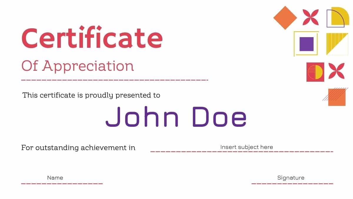 Geometric Certificates for Business Courses - slide 11