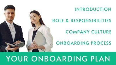 Simple Company Onboarding Plan for New Hires Slides