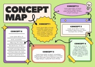 Geometric Concept Map Infographic Slides