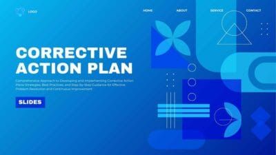 Slides Carnival Google Slides and PowerPoint Template Geometric Corrective Action Plan Slides 1