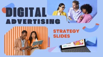 Geometric Digital Advertising Strategy Slides