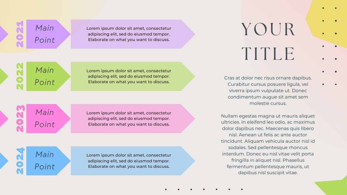 Geometric Elements Timeline Infographics - slide 12